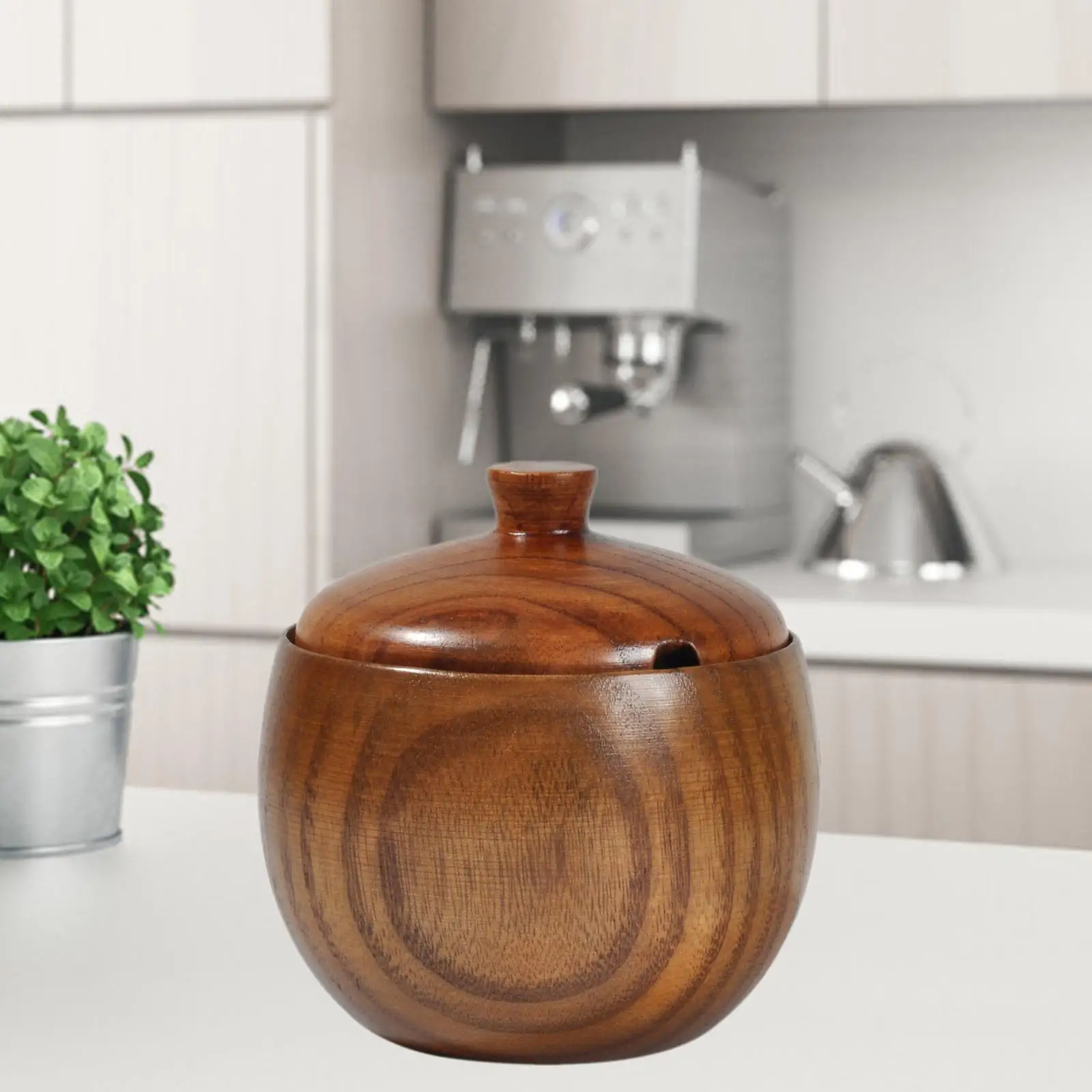 Креативный шейкер для соли с крышкой домашняя деревянная банка хранения приправ