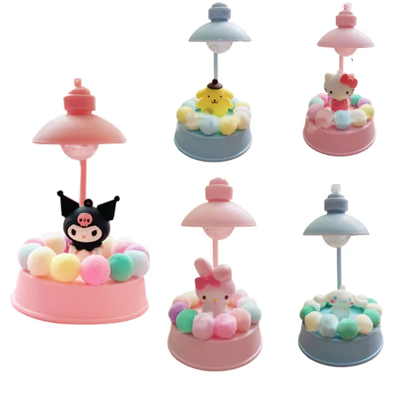 

Аниме My Melody Kawaii ночсветильник музыкальная шкатулка Kawaii для девочек подарок на день рождения Kuromi Cinnamorol понравило котята настольные игрушки ...