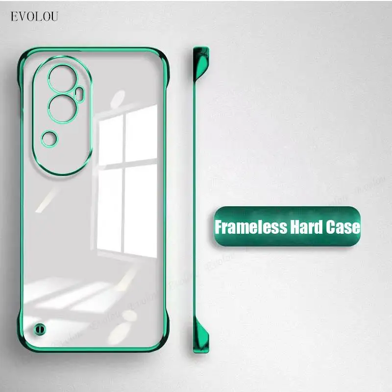 Для Oppo Reno 10 Pro Plus покрытие безрамный Прозрачный жесткий чехол для 8 9pro 7SE