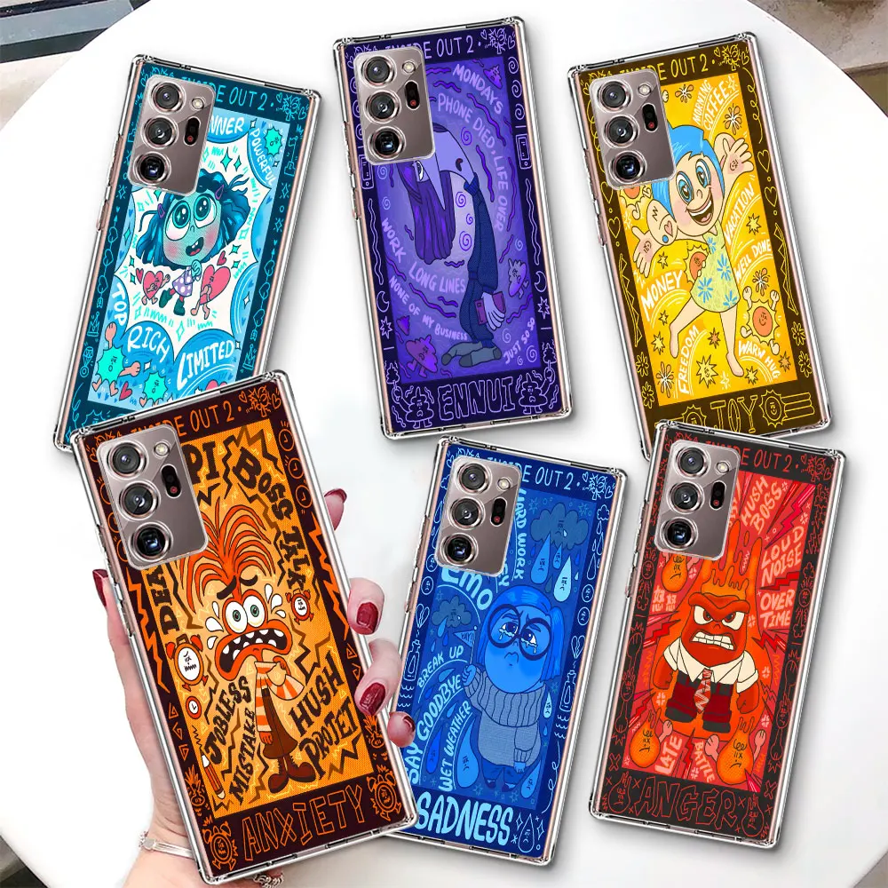 Чехол для телефона Comic Inside Out 2 Samsung Galaxy Note 10 Plus 20 Ultra 5G 8 9 Lite прозрачный мягкий чехол