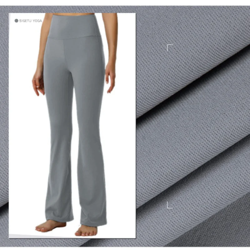 Women's Flared Yoga Sweatpants High Waist Hip Lift Leggings Nylon Fabric Sports Wide Leg pants Pilates Aerobics Dancing Trousers