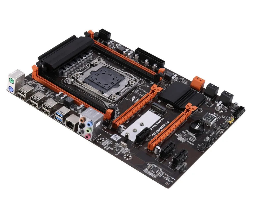 Материнская плата YEJIA X99 LGA 2011-3 M.2 NVME поддерживает двухканальный DDR4 ECC SATA 3 0 USB для ПК