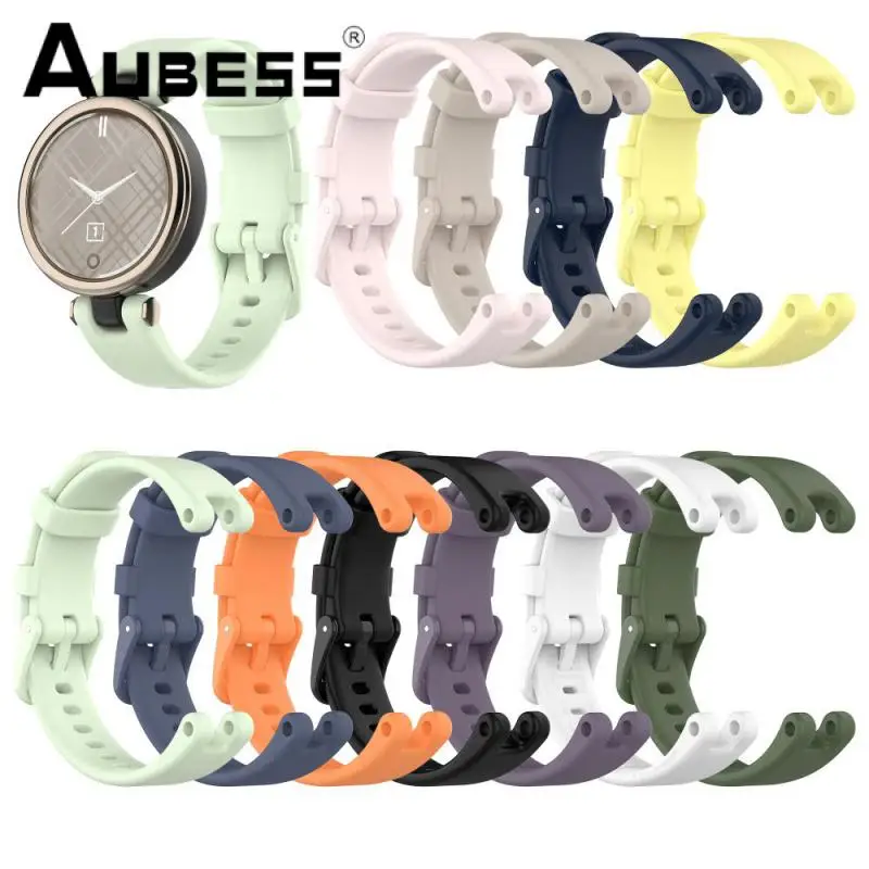 

Ремешок для смарт-часов Garmin Lily 5,5-8,7 дюйма, удобный силиконовый, легкий для наручных часов Garmin Lily, мягкий, зеленый