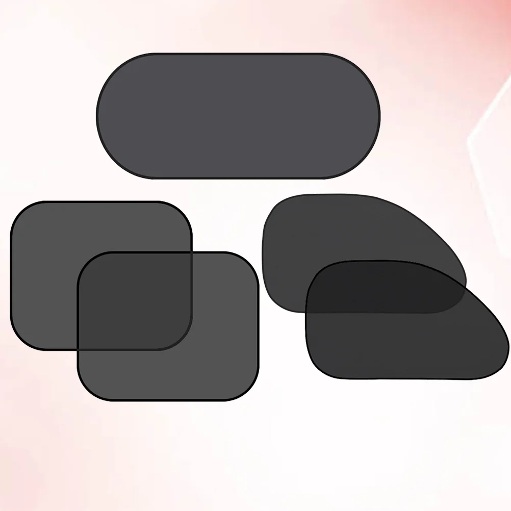 

5PCS Suction Cup Durable Foldable Polyester Mesh Sunshades Windscreen Covers Sun Visors for Cars