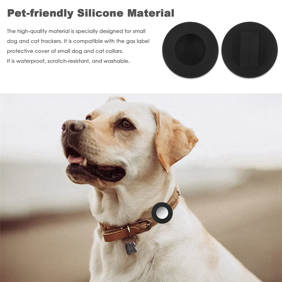 Держатель для кошачьего ошейника Air Tag совместимый с GPS-трекером чехол из 2