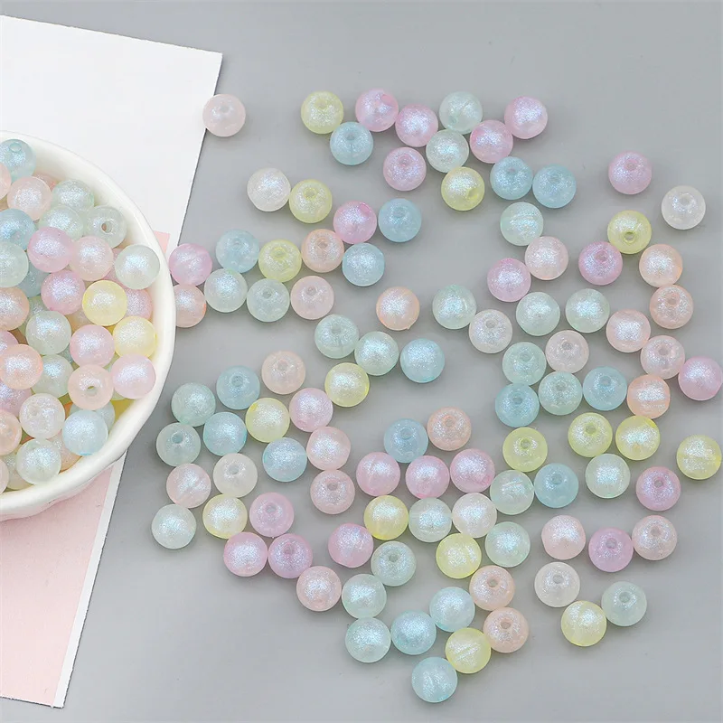 

Handmade DIY Bracelet Beading Material Acrylic Japanese Pearl Mermaid Ji Round Beads With Hole Beads Loose Beads Beads