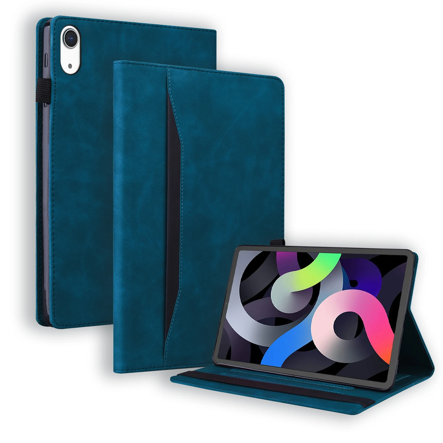 

Tablet Case for iPad (2022) 10.9 iPad 9th 10th 8th 7th 6th Air 2 Air 1 Funda Leather Wallet Flip Cover Fold Stand Card Holders