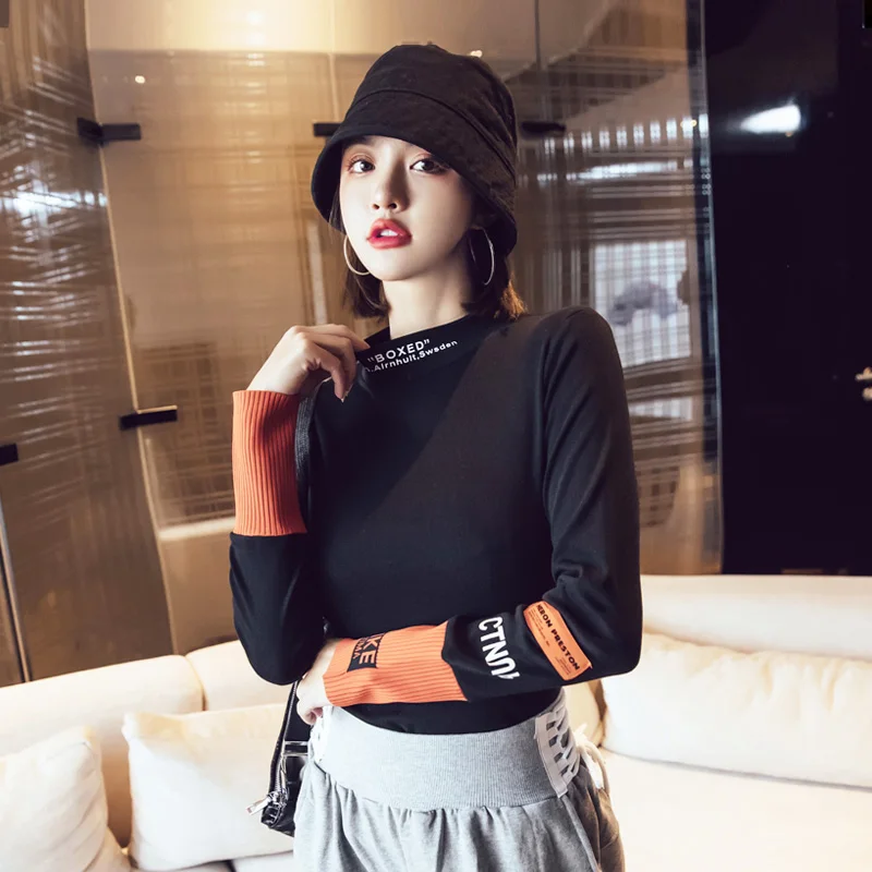 

711#Official Picture Double-Sided Dralon Half Turtleneck Bottoming Shirt Female Thickened Fleece Long Sleeves2021New Autumn and