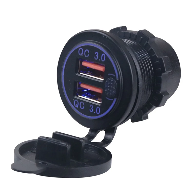 Автомобильное зарядное устройство с двумя USB-портами 12 В/24 В 36 Вт