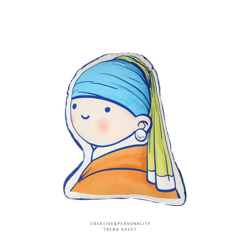 

40-45CM Creative Cartoon Fat Princess Turban Girl Plush Toy Abnormity Pillow Stuffed Soft Doll Sofa Cushion Cute Birthday Gift