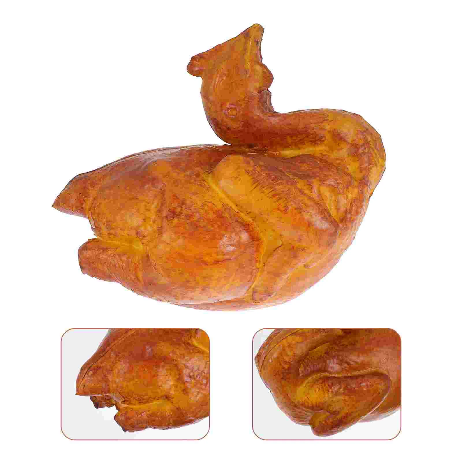 

Модель обжаренной курицы, готовая индейка, курица, искусственная еда, модель, реквизит для кухни, фотография, украшение (искусственная еда