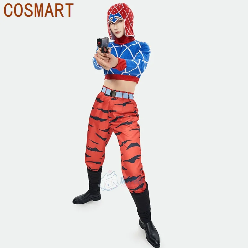 

COSMART Jojo's Bizarre Adventure Golden Wind Guido Mista Cosplay Costume Game Anime Party Uniform Hallowen Play Role Clothes