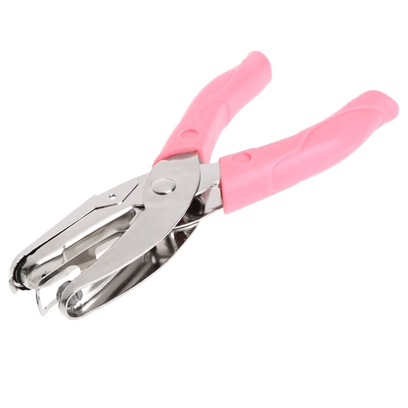 

Handheld Puncher Paper Hole Round Heart Star Shaped Drill Scrapbooking 6-8 Pages