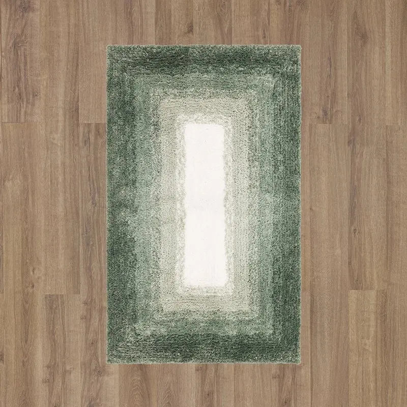 

Border Bath Mat, Eucalyptus, 1' 5" x 2'