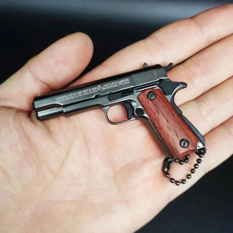 Масштаб 1:3 из сплава Colt 1911 мини-пистолет металлический брелок с пистолетом