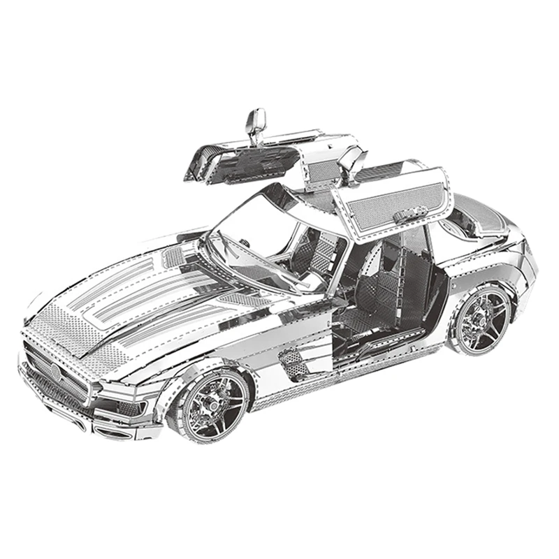 

Металлическая сборная 3D модель «сделай сам», строительные блоки, крыло бабочки, спортивный автомобиль, металлический пазл, детский подарок на день рождения, набор игрушек