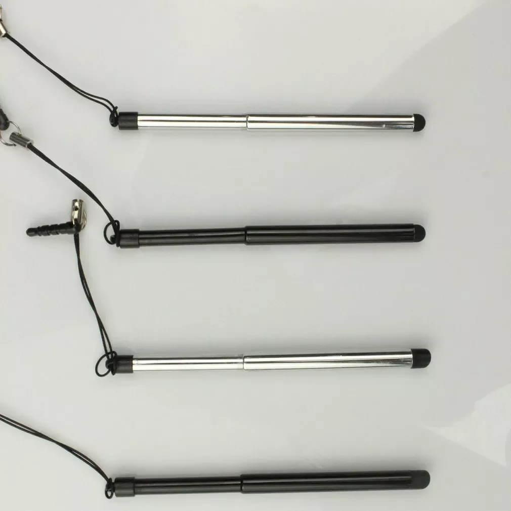

2021 Retractable Universal Touch Screen Pen Capacitive Stylus Pen For Smart Phone Tablet For iPad Point Round Thin Tip