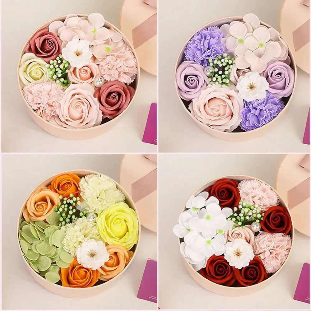 Красивое мыло для ванны с цветами влюбленных ароматом стебля подарочная коробка