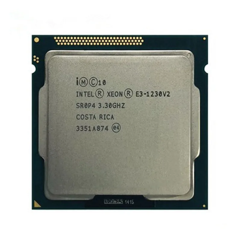 Оригинальный процессор Intel Xeon E3 1230 V2 3 ГГц 4 ядра 8 потоков 69 Вт 22 нм ЦП lga 1155 pin для