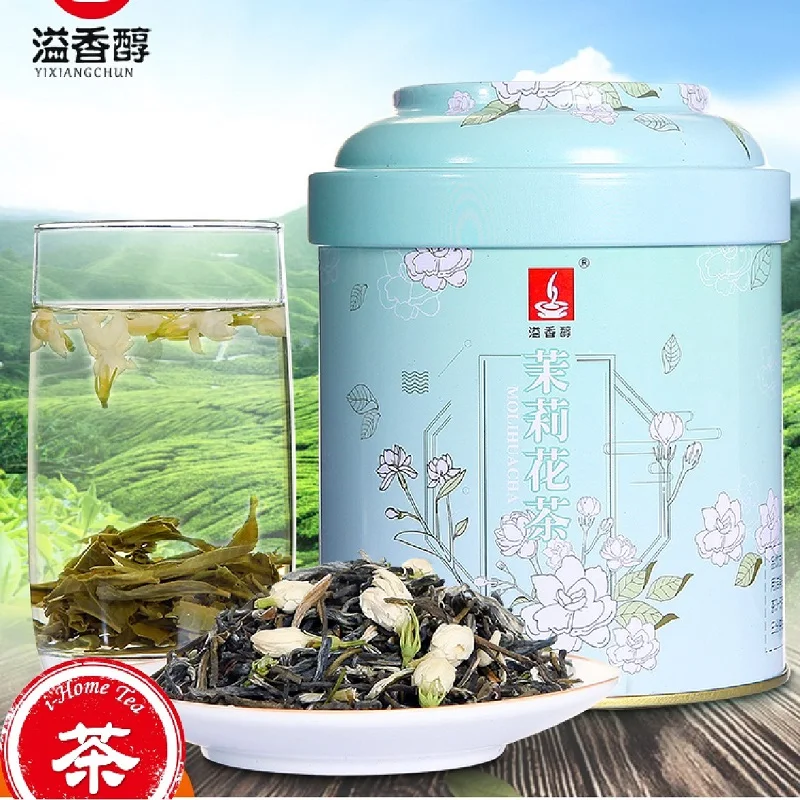 

2022 New tea Jasmine tea canned bulk grade 1 luzhou-flavor scented tea jasmine green tea No teapot