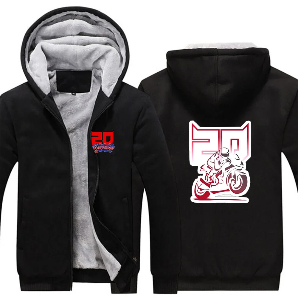 Новинка 2024 FABIO QUARTARARO с надписью весенне-осенние утепленные толстовки принтом