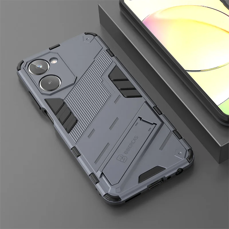 

For Oppo Realme 10 4G Case Armor Kickstand Car Magnetic Holder Shockproof Back Cover For Realmi 10 Realme10 RMX3630 Bumper Case