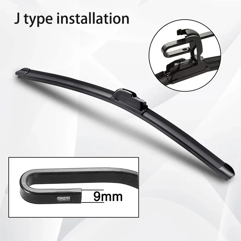 Фото Для Hyundai Getz 2002-2011 2003 2004 2005 автомобильный дворник U-типа из мягкой резины без костей, тихий прочный автомобильный дворник 22 