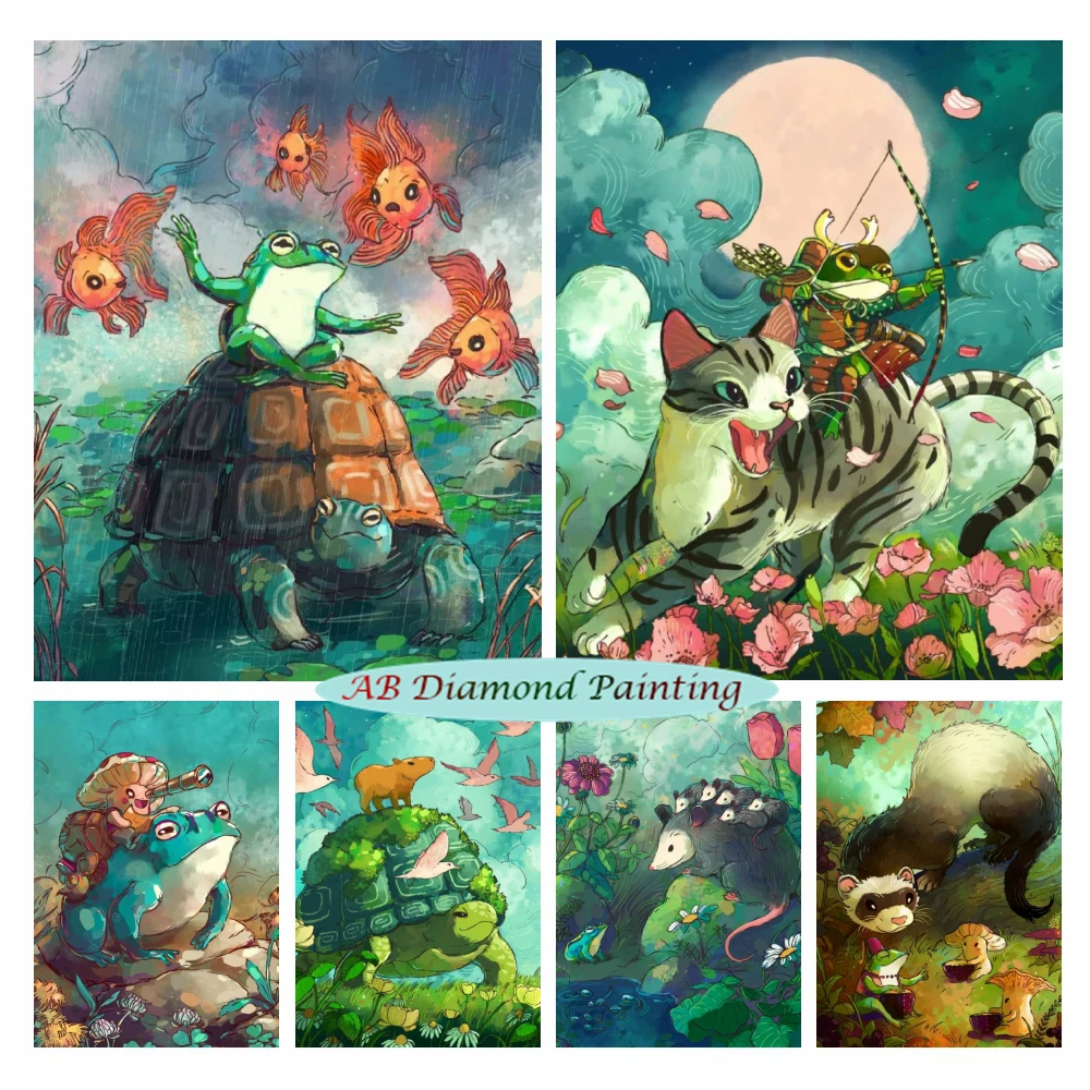 

Набор для алмазной вышивки «летучая лягушка»