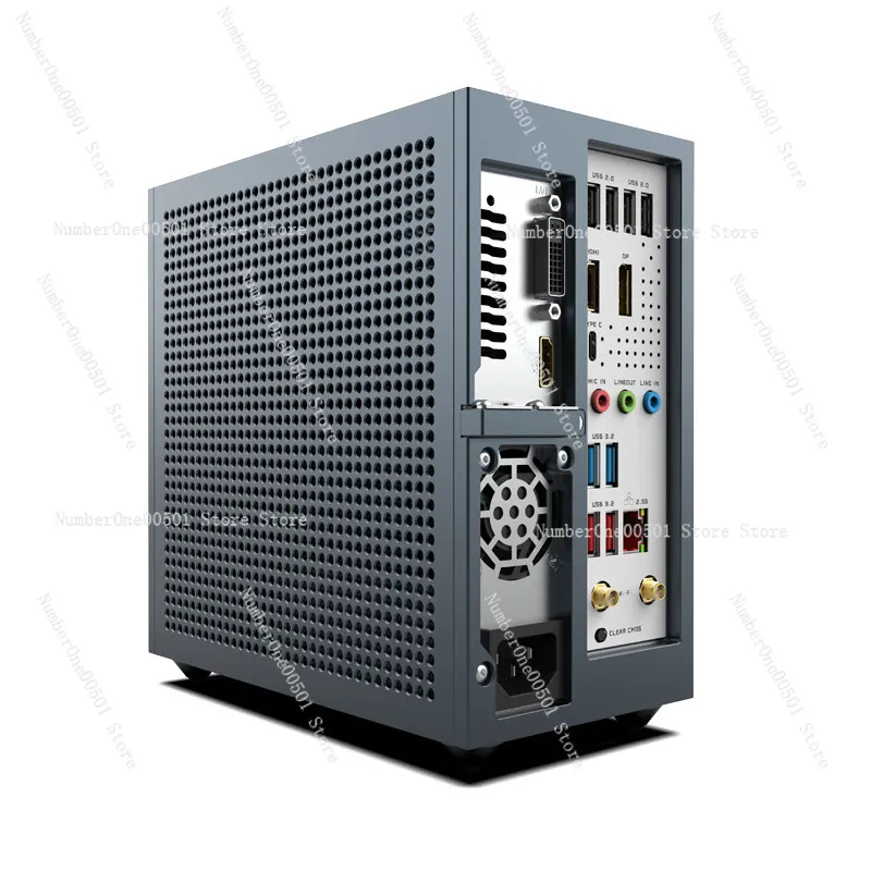 Фото Корпус Lzmod mini A24-V6 2.0 Mini ITX BKB для двухслотовых видеокарт половинной высоты, 3.66 л №2