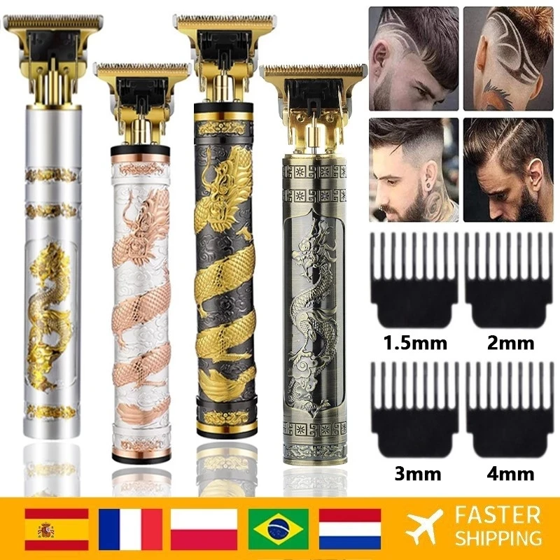 

Новые электрические машинки для стрижки волос T9 с USB, перезаряжаемая бритва, триммер для бороды, профессиональная Мужская машинка для стрижки волос, Парикмахерская Машинка для стрижки волос