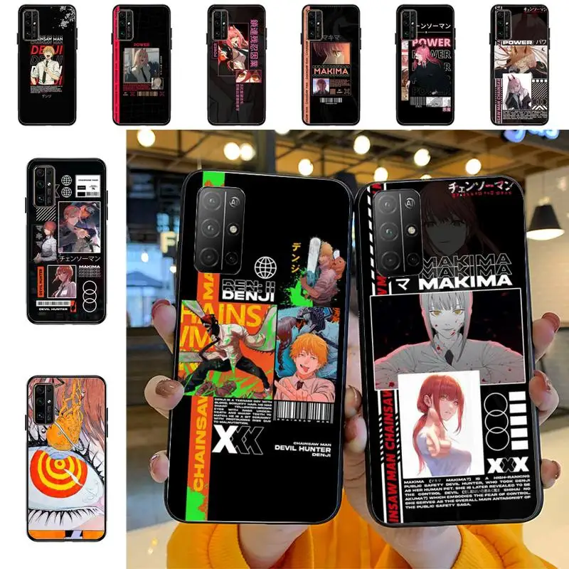 

Japan Cartoon Anime Chainsaw Man Phone Case For Huawei Honor 10Lite 10i 20 8x 10 Funda for Honor9lite 9xpro Coque