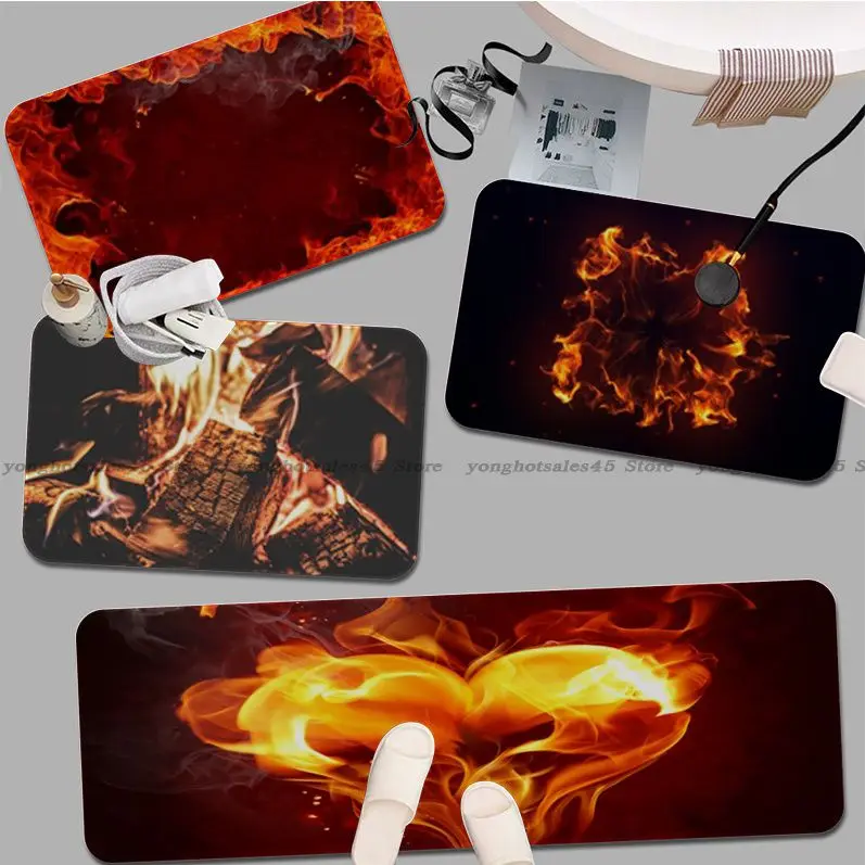 

Flame Door Mat Anti-slip Absorb Water Long Strip Cushion Bedroon Mat Bedside Mats