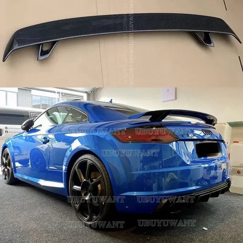 Черный спойлер для багажника из углеродного волокна/ФАП Audi TT 8J TTS A5 A6 A7 All 2008 - 2011