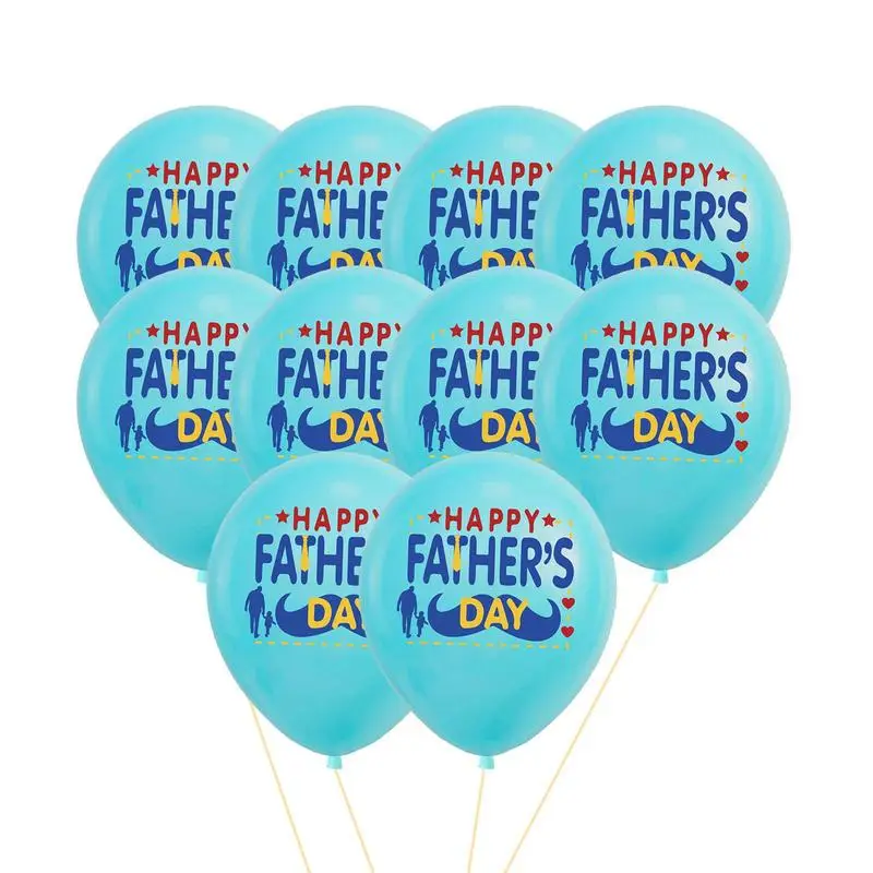 

Fathers Day Decorations Celebrating Father's Day Party Supplies Pack Of 10 Happy Father's Day Foil Balloons For Dad Birthday