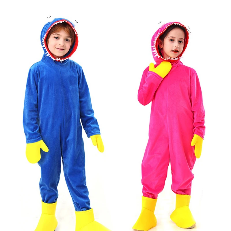 

Sausage Mouth Cosplay Costume kids Games Onesies Kigurumi Plush Fluffy Anime Pajamas For Boy Girls Holiday Party