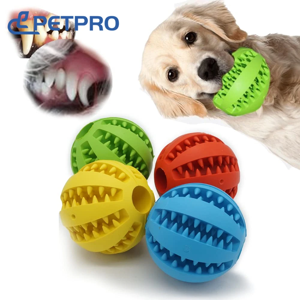 

Toys for Dogs Ball Interactive Toys Dog Chew Toys Tooth Cleaning Elasticity Small Big Dog Toys Rubber Pet Ball Toys