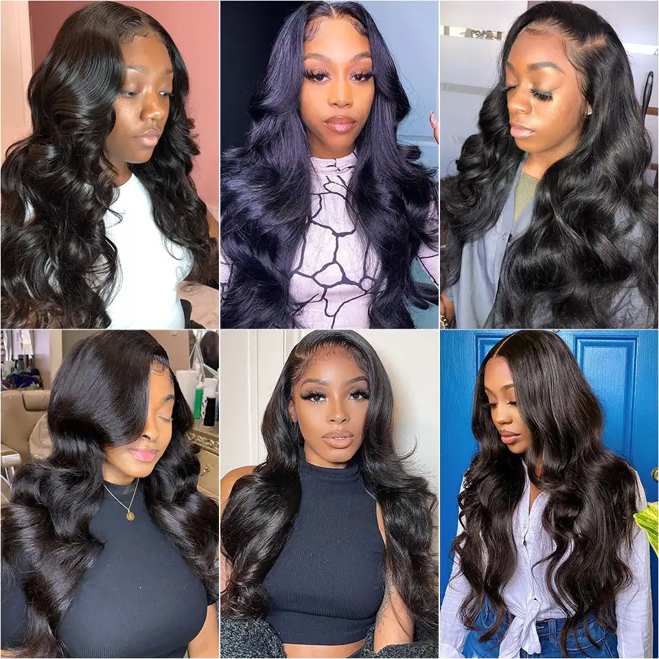 13X4 Lace Frontal Human Hair Wigs For Women Remy Brazilian Body Wave Lace Front Wig Pre-plucked Hairline with Baby Hair Wigs enlarge