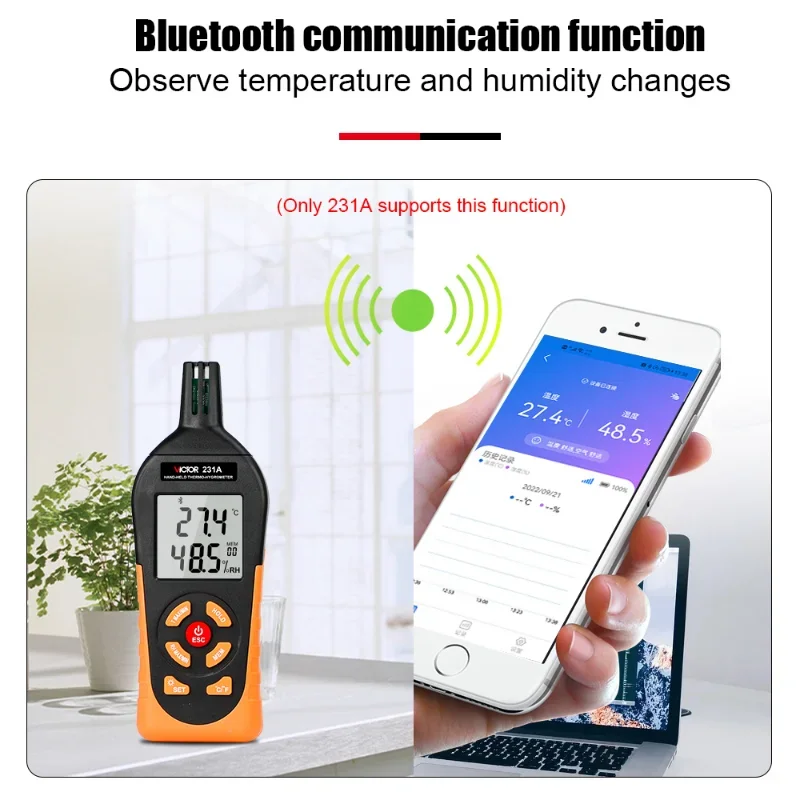 Ручной Термогигрометр RuoShui 231 новинка высокоточный промышленный мини-гигрометр