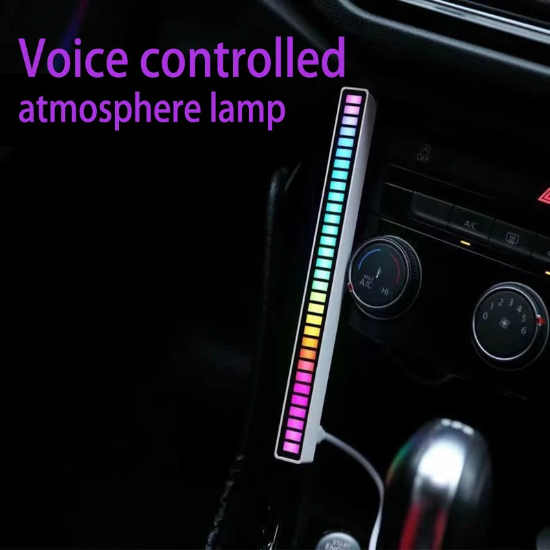 

Créatif RVB Musique Barre Lumineuse 5V USB Led du Contrôle Led D'appli de Musique Rythme Veilleuses Ramassage Voix Lumière