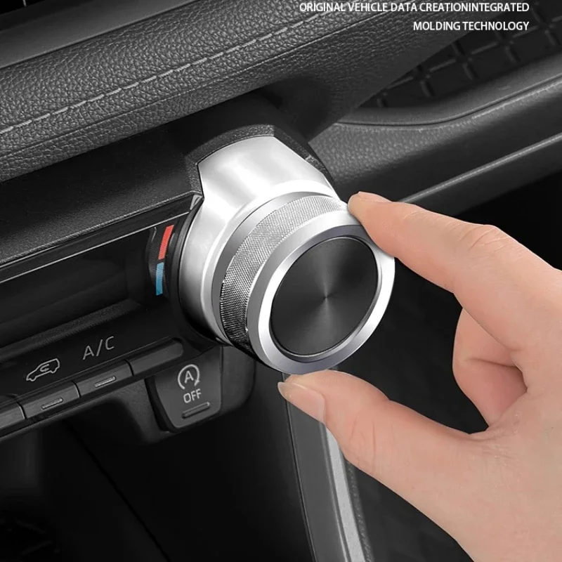 Фото Для Toyota Rongfang Rav4 ручка кондиционера яркий круг Willanda ручка управления переключатель украшение интерьера модификация №2