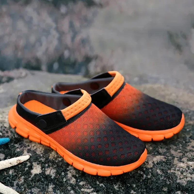 Mens Womens Sandals colorful couples Beach Slippers Unisex Sneakers Clogs Men breathable Sandalias Zapatos Hombre Size 36-46