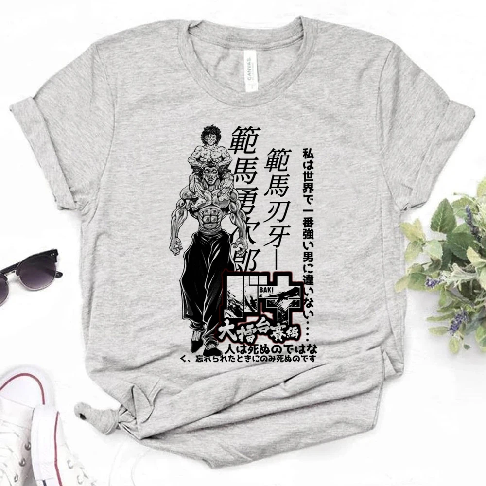 

Baki Hanma tshirt women comic designer top female streetwear y2k clothing
