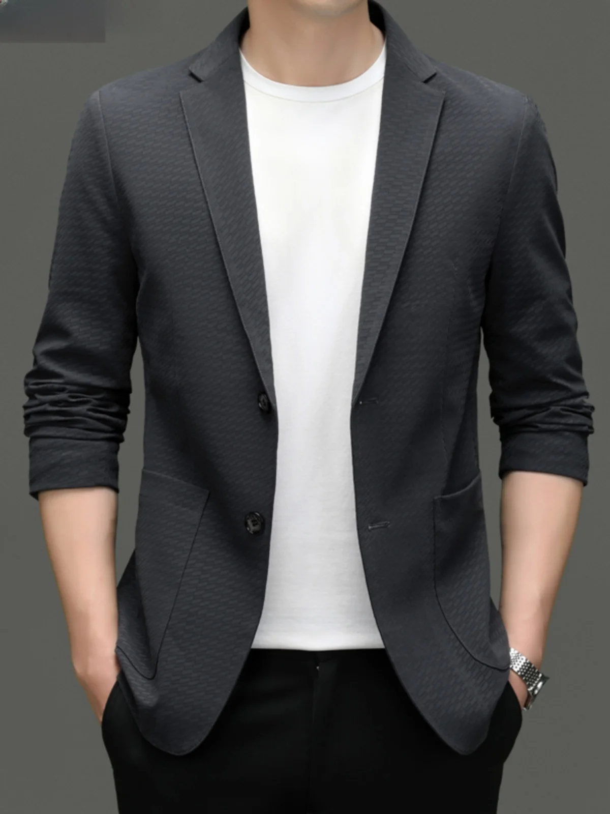 Мужской костюм весенне-осенний новый деловой повседневный маленький удобный