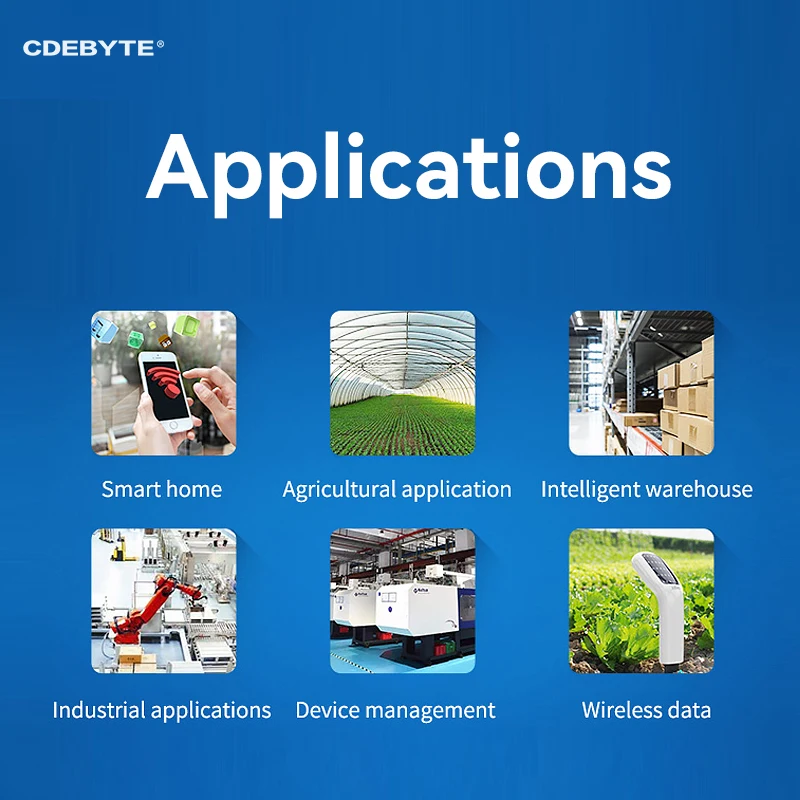 EBYTE LoRa Long Range RS232 RS485 433MHz Half Duplex 1W IOT Wireless Transceiver Module Transmitter Receiver E90-DTU(433L30)-V8