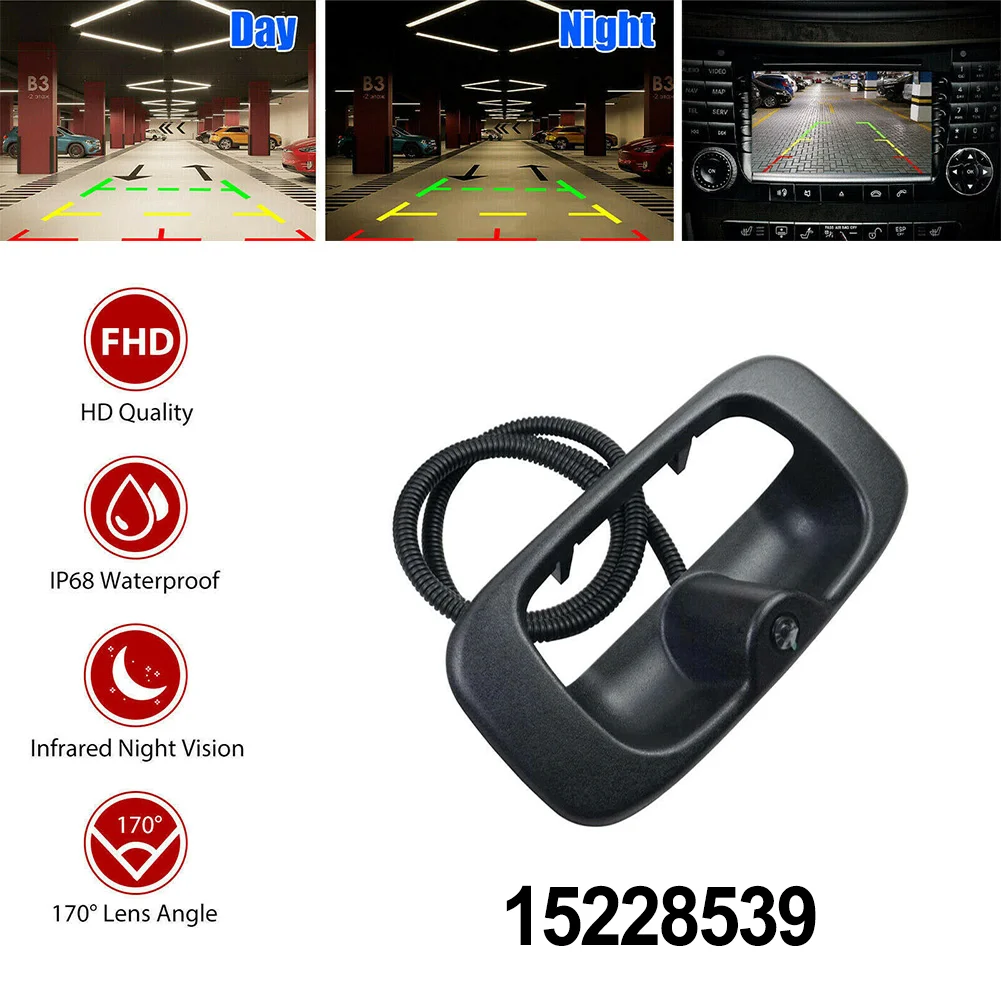 

Car Accessories Rear View Camera 1Pcs 5W Black DC 12V For Chevrolet Silverado For GMC Sierra 1999-2007 Plastic