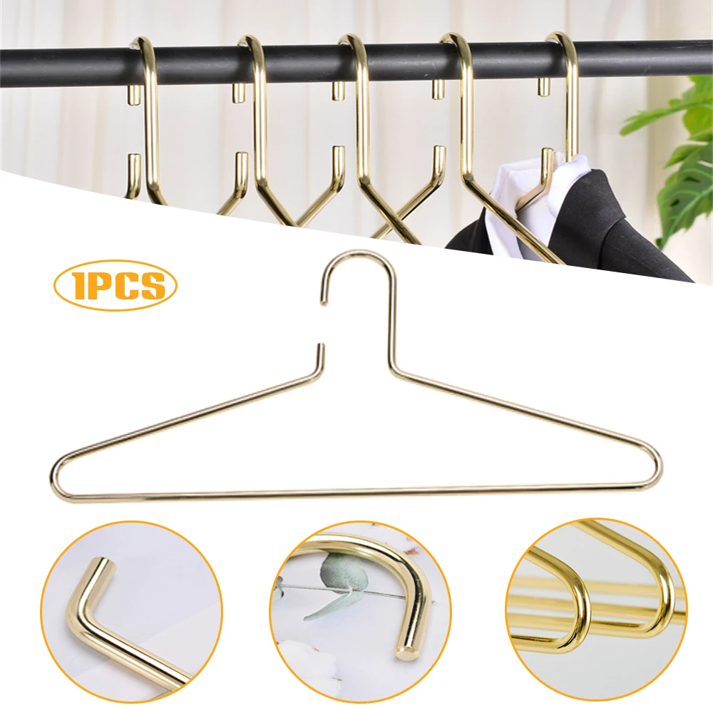 

1 шт. вешалка для одежды, металлическая вешалка для одежды, нескользящая вешалка для сушки одежды шкафа, вешалка для одежды, вешалка для хран...