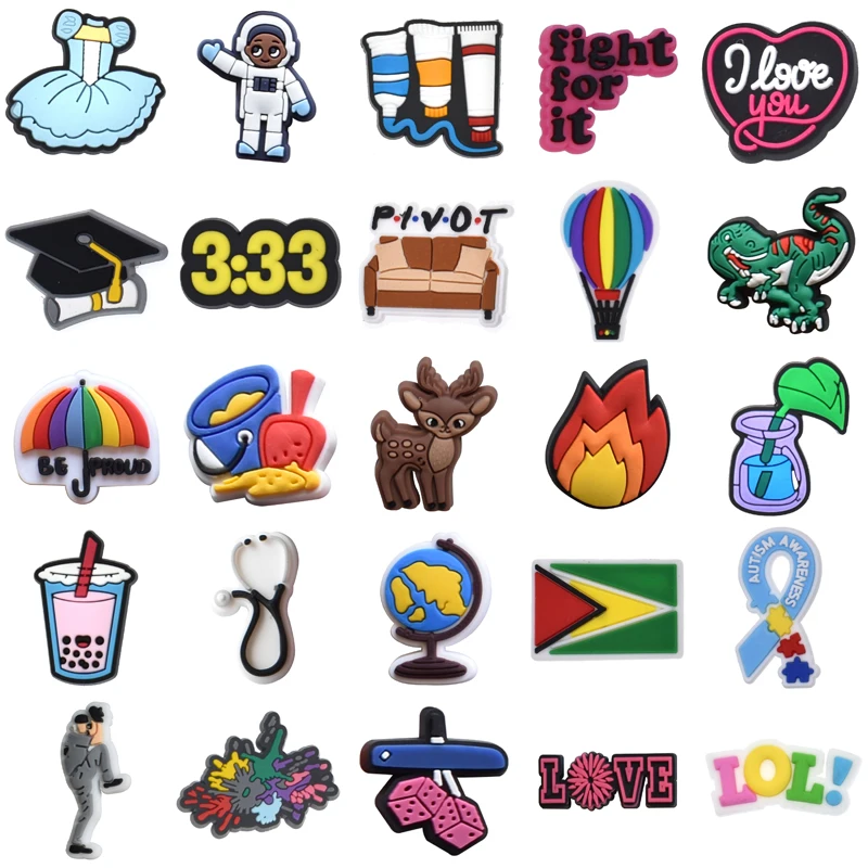 

Men Women Charm Shoes Accessories Kids Wholesale Bulk Set Jeans Decorations for Crocs Boy Packs Gifts Para Pins Girl Shoe Charms