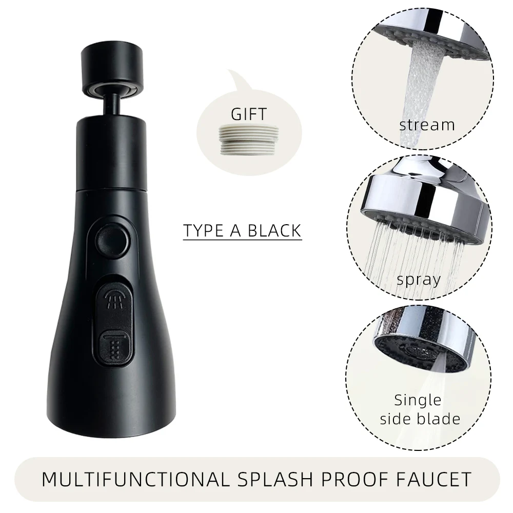 

Вращающаяся на 720 ° головка для кухонного смесителя, распылитель, Вращающаяся насадка, кран для раковины, аксессуары, барботер, аэратор высокого давления