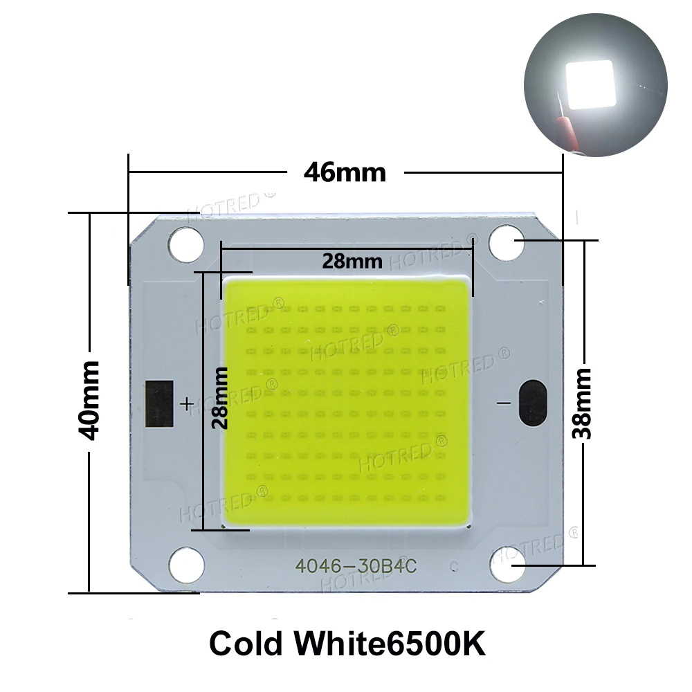 

LED лампа HotRed COB 50W 12-14В