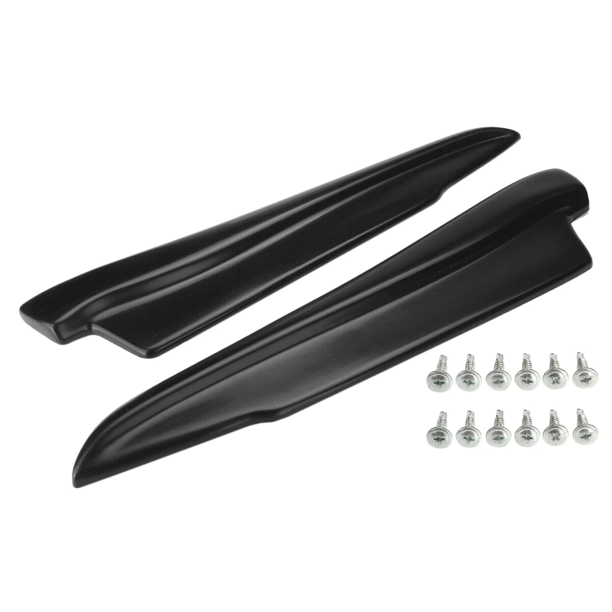 

1 Pair Matte Black Rear Bumper Aprons Valance Lip for -BMW E90 E91 E92 E93